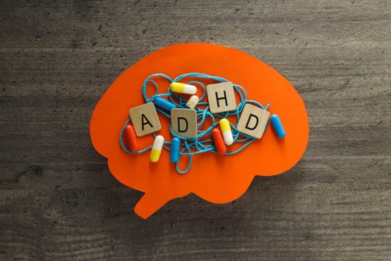 paper-brains-with-tangled-thread-pills-adhd-diagnosis