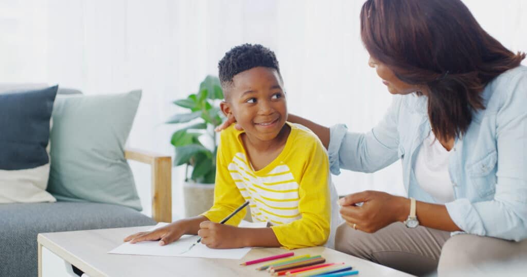 house-woman-and-educational-testing